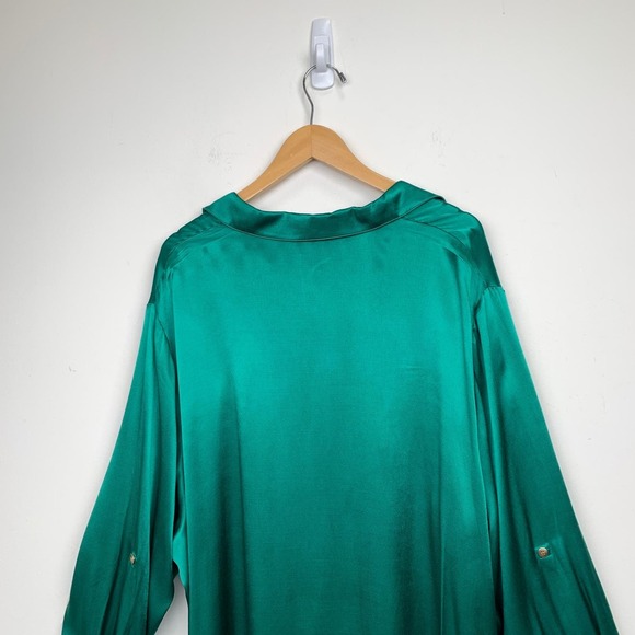 NWT Chloe Kristyn Blouse Green Size 2X - Picture 8 of 10